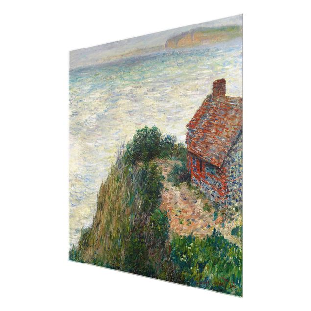 Glass print - Claude Monet - Fisherman's house at Petit Ailly