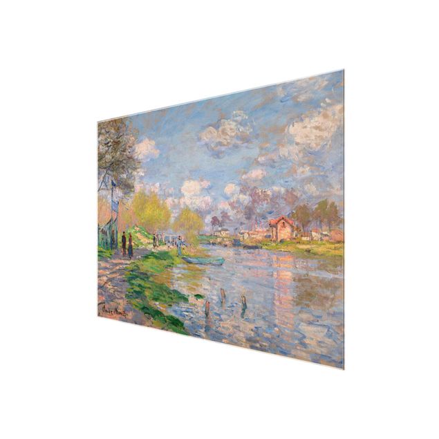 Glass print - Claude Monet - Spring On The Seine