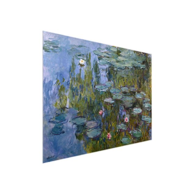 Glass print - Claude Monet - Water Lilies (Nympheas)