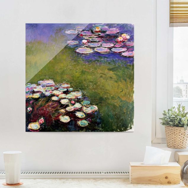 Glass print - Claude Monet - Water Lilies