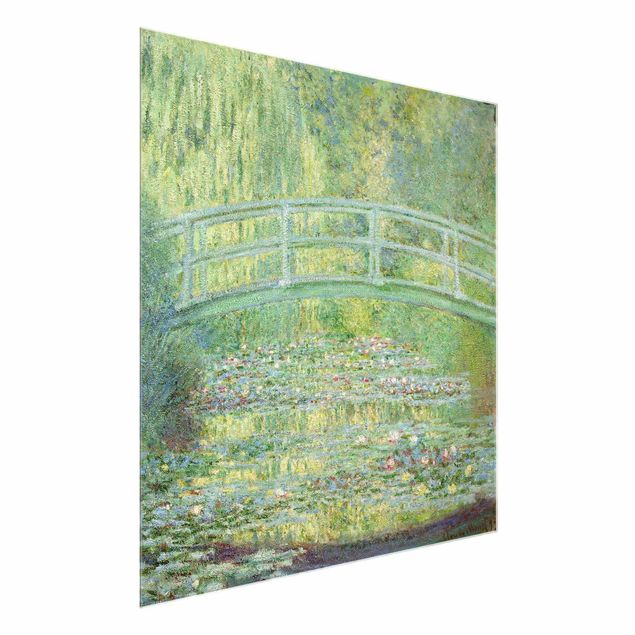 Glass print - Claude Monet - Japanese Bridge