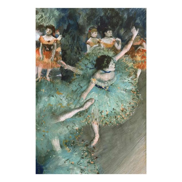 Glass print - Edgar Degas - Dancers in Green