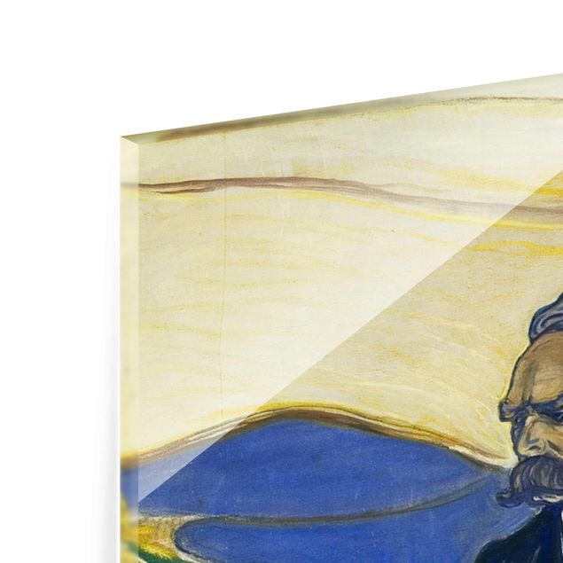 Glass print - Edvard Munch - Portrait of Friedrich Nietzsche