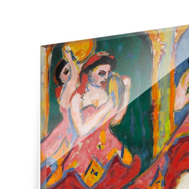 Glass print - Ernst Ludwig Kirchner - Czardas Dancers