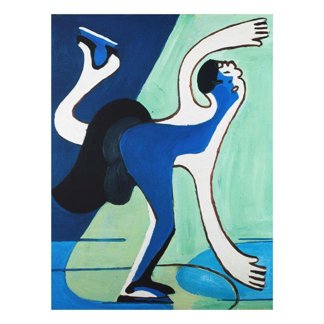 Glass print - Ernst Ludwig Kirchner - The Ice Skater