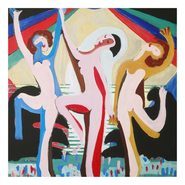 Glass print - Ernst Ludwig Kirchner - colour Dance