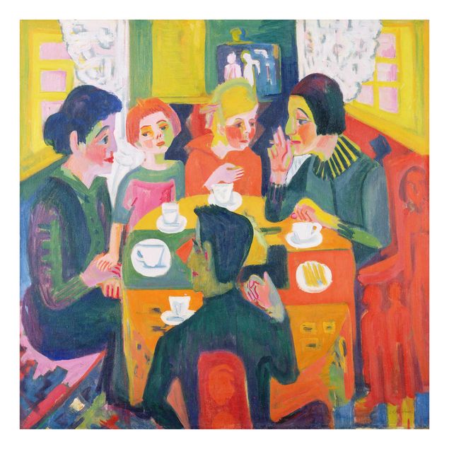 Glass print - Ernst Ludwig Kirchner - Coffee Table