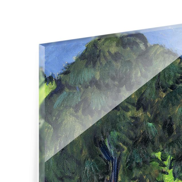 Glass print - Ernst Ludwig Kirchner - Landscape with Chestnut Tree