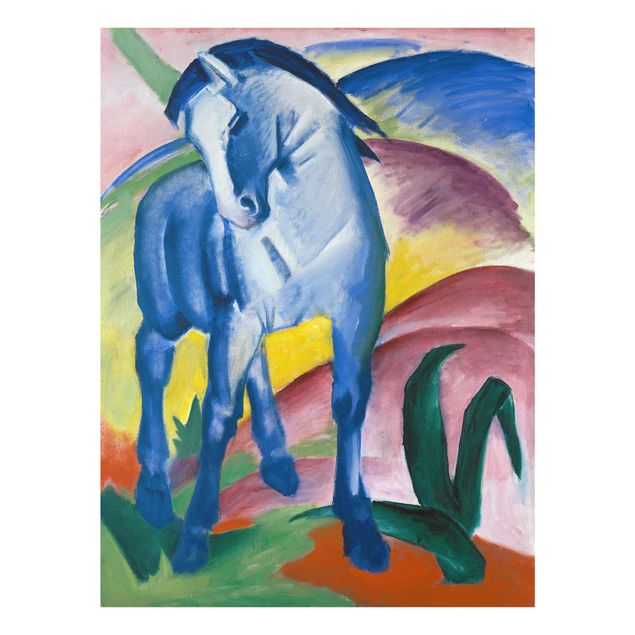 Glass print - Franz Marc - Blue Horse I
