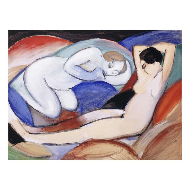Glass print - Franz Marc - Two Acts