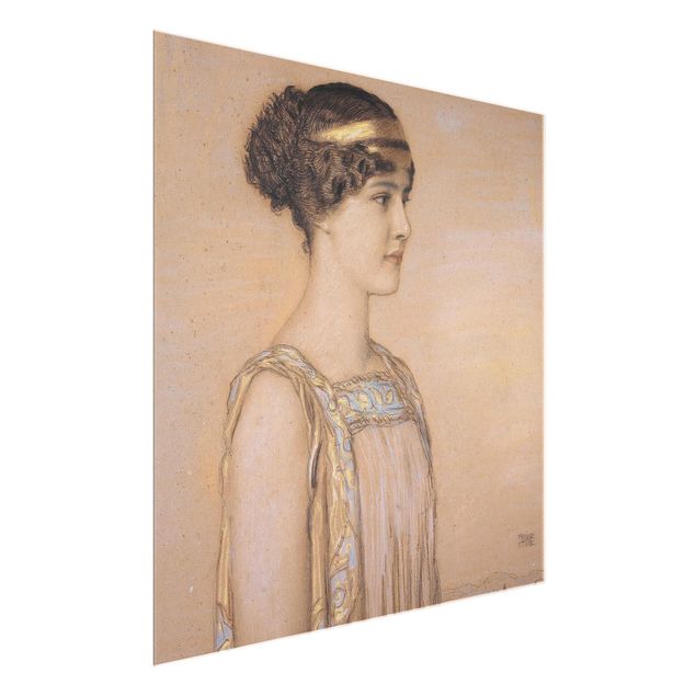 Glass print - Portrait of Mary in a Greek Costume