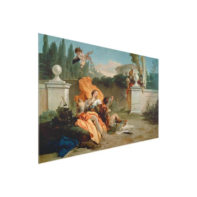 Glass print - Giovanni Battista Tiepolo - Rinaldo and Armida