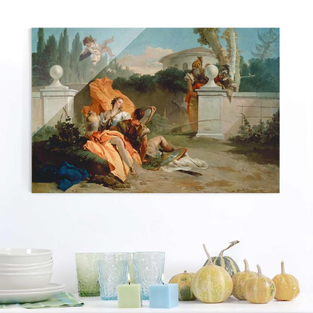 Glas Magnettafel Giovanni Battista Tiepolo - Rinaldo and Armida