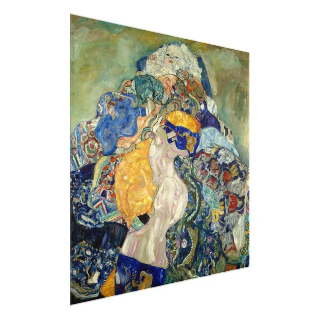 Glass print - Gustav Klimt - Baby (cradle)