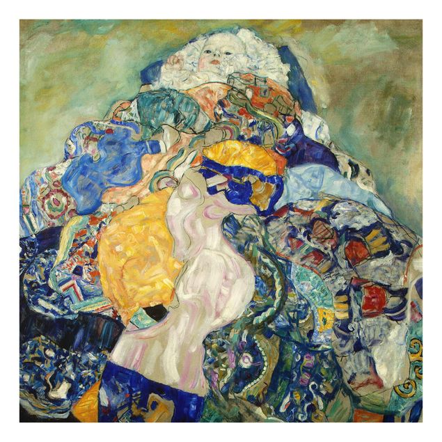 Glass print - Gustav Klimt - Baby (cradle)