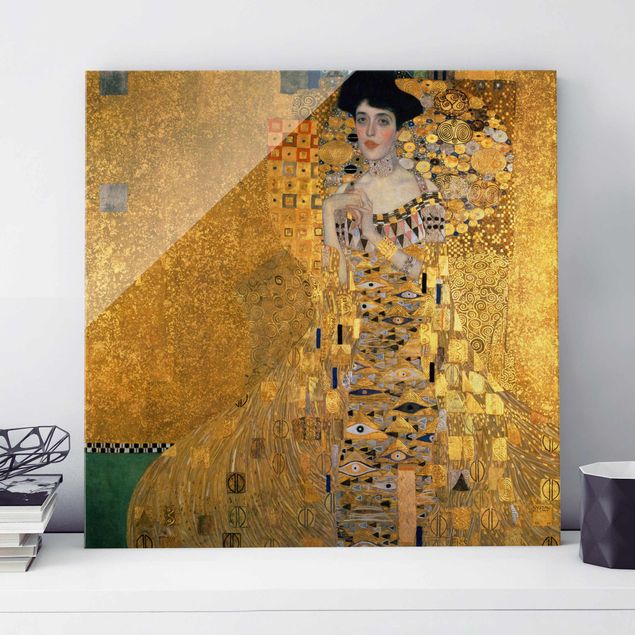 Magnettafel Glas Gustav Klimt - Portrait Of Adele Bloch-Bauer I