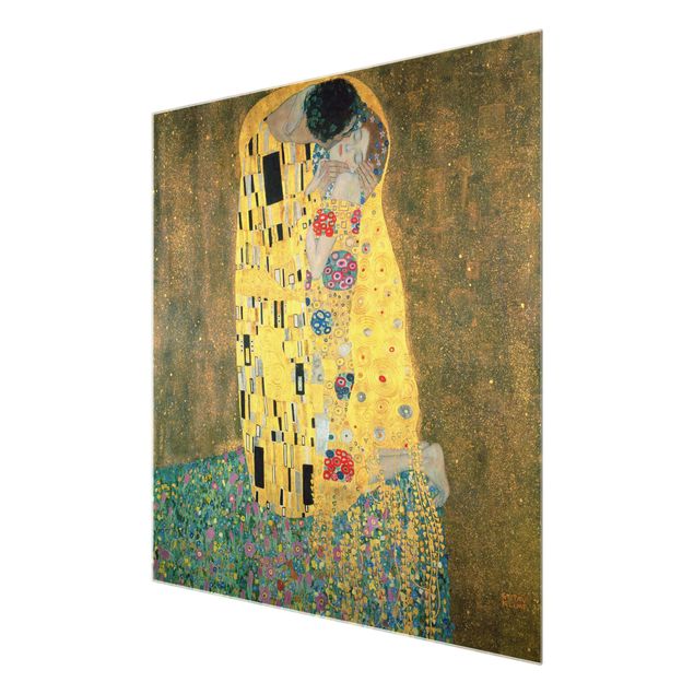 Glass print - Gustav Klimt - The Kiss