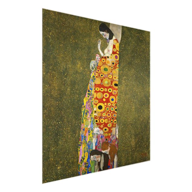 Glass print - Gustav Klimt - Hope II