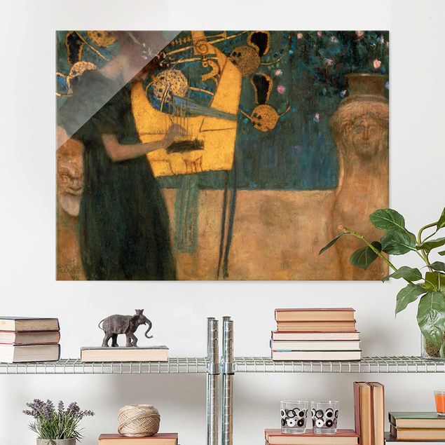 Glas Magnetboard Gustav Klimt - Music