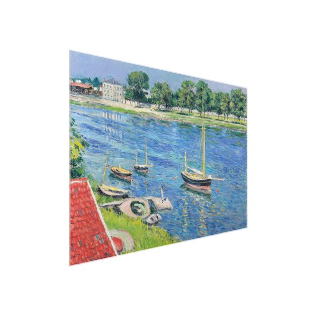 Glass print - Gustave Caillebotte - The Seine At Argenteuil