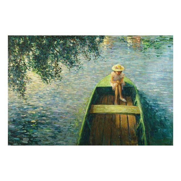 Glass print - Henri Lebasque - By Boat on the Marne