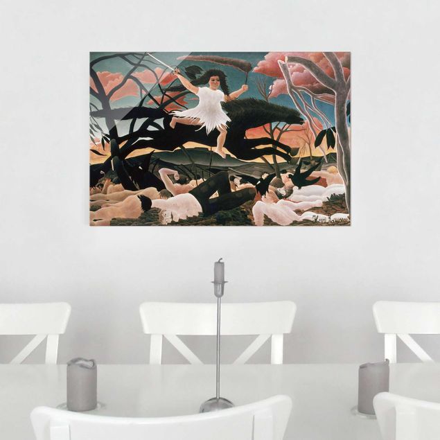 Glass print - Henri Rousseau - War or the Ride of Discord