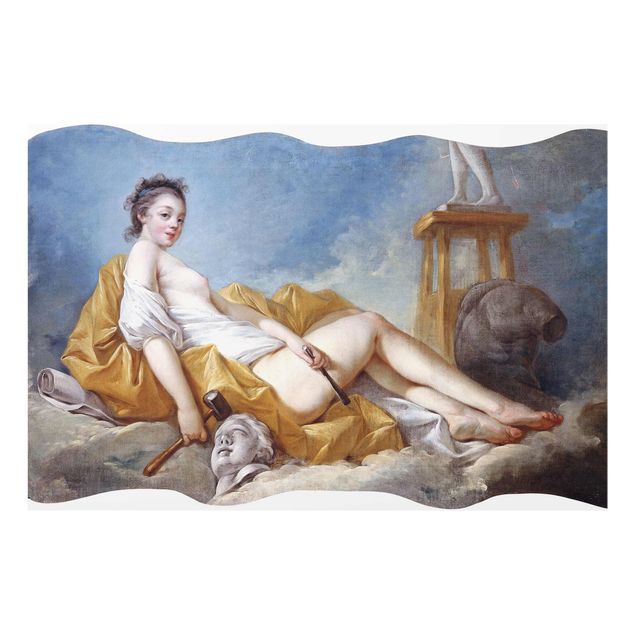 Glass print - Jean Honoré Fragonard - Personification of Painting