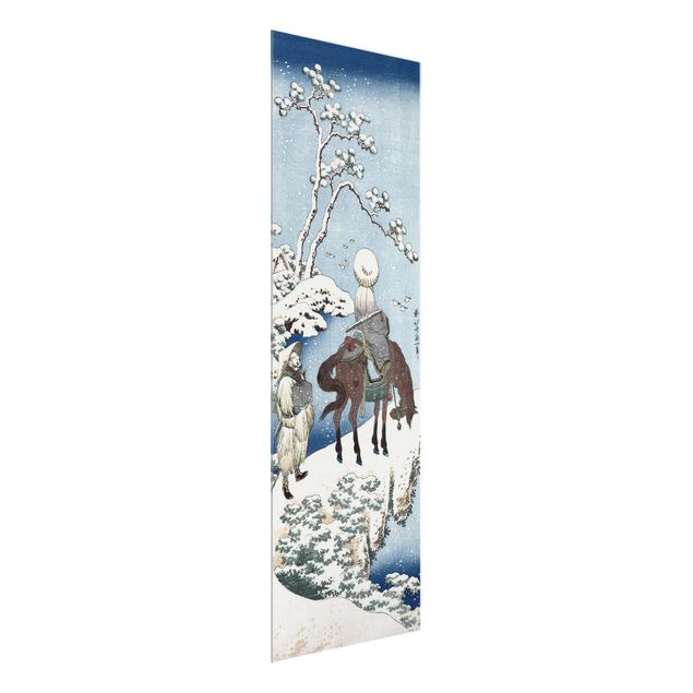 Glass print - Katsushika Hokusai - The Chinese Poet Su Dongpo