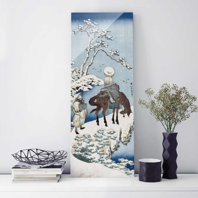 Glas Magnetboard Katsushika Hokusai - The Chinese Poet Su Dongpo