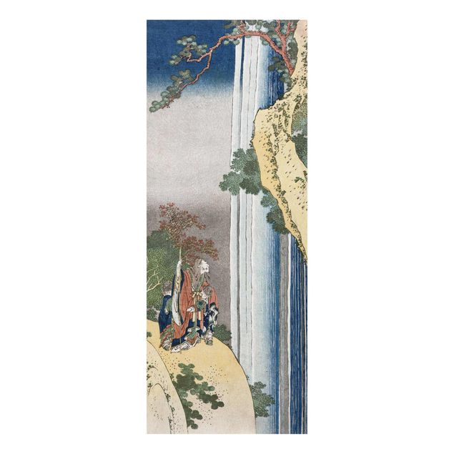 Glass print - Katsushika Hokusai - The Poet Rihaku