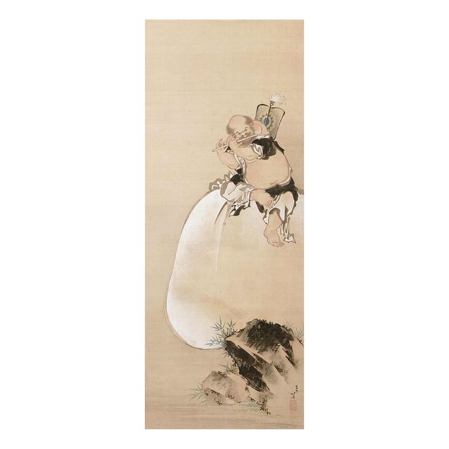 Glass print - Katsushika Hokusai - Hotei