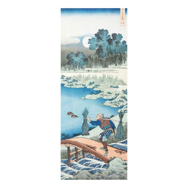 Glass print - Katsushika Hokusai - Rice Carriers (Tokusagari)