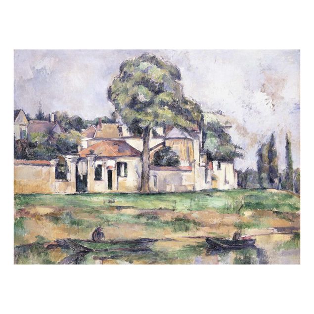 Glass print - Paul Cézanne - Banks Of The Marne
