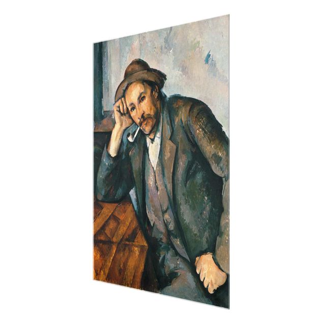 Glass print - Paul Cézanne - The Pipe Smoker
