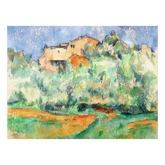 Glass print - Paul Cézanne - House And Dovecote At Bellevue