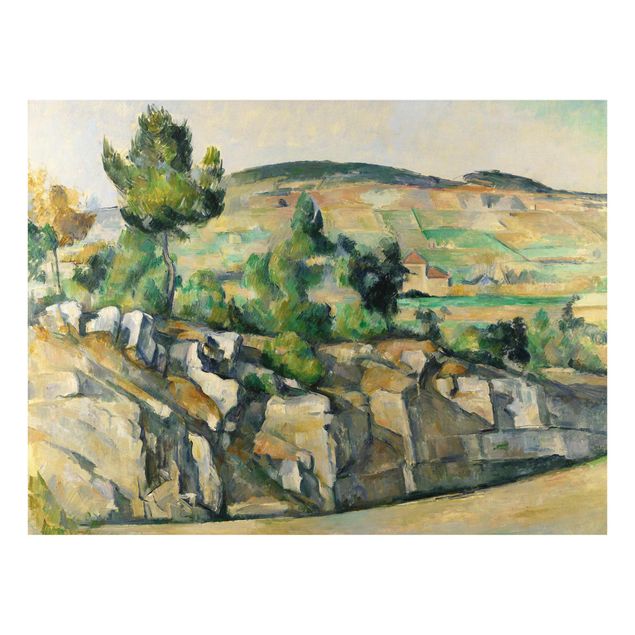 Glass print - Paul Cézanne - Hillside In Provence
