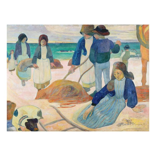 Glass print - Paul Gauguin - The Kelp Gatherers (Ii)