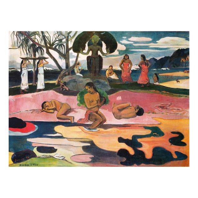 Glass print - Paul Gauguin - Day Of The Gods (Mahana No Atua)