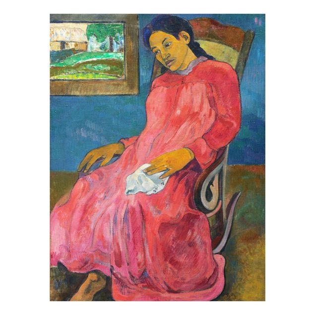 Glass print - Paul Gauguin - Faaturuma (Melancholic)