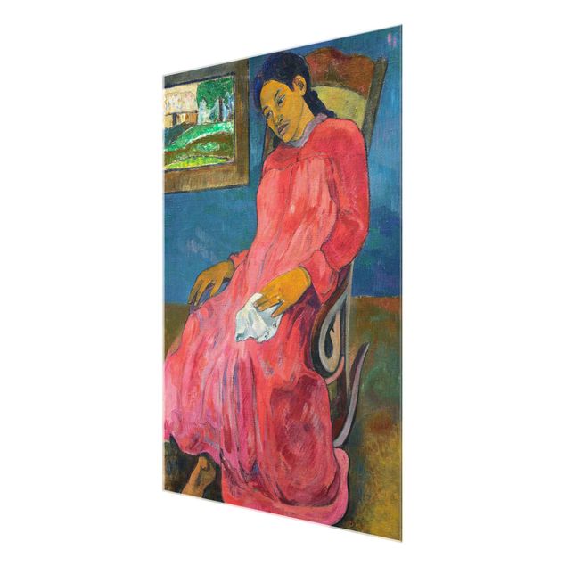 Glass print - Paul Gauguin - Faaturuma (Melancholic)