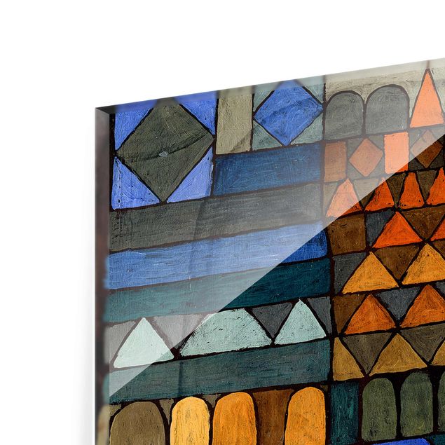Glass print 3 parts - Paul Klee - Beginning Coolness