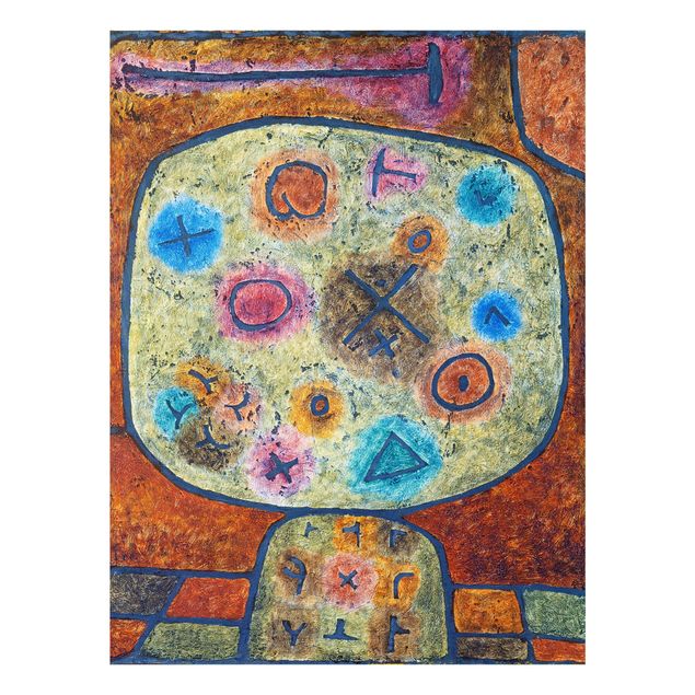 Glass print - Paul Klee - Flowers in Stone