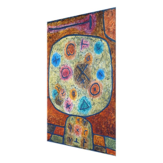 Glass print - Paul Klee - Flowers in Stone