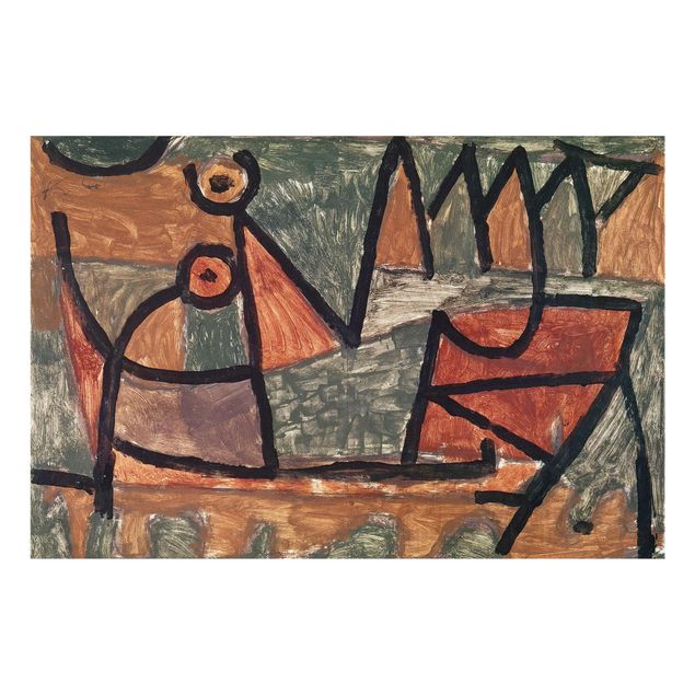 Glass print - Paul Klee - Sinister Boat Trip