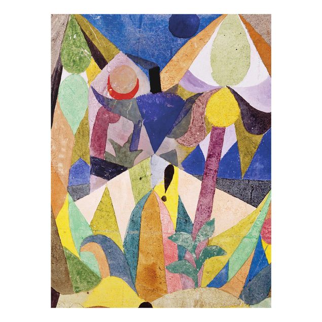 Glass print - Paul Klee - Mild tropical Landscape