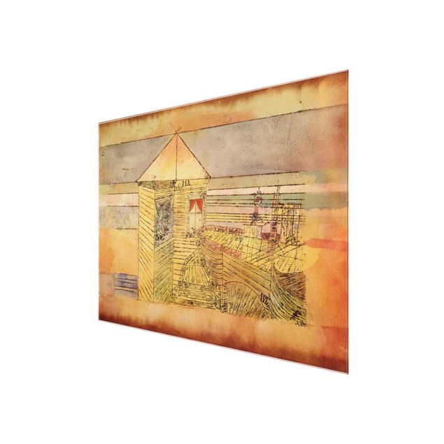 Glass print - Paul Klee - Wonderful Landing, Or '112!'