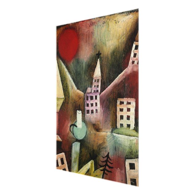 Glass print - Paul Klee - Destroyed Village