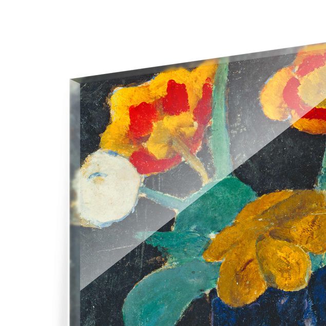 Glass print - Paula Modersohn-Becker - Still Life with Tulips