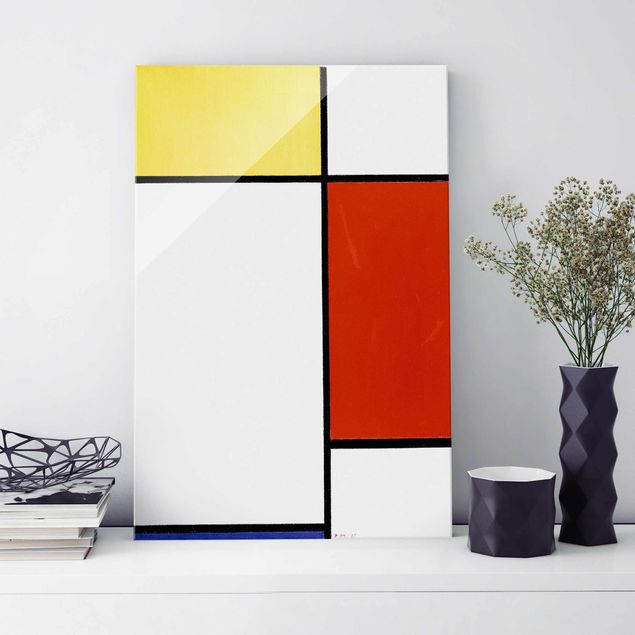 Glas Magnetboard Piet Mondrian - Composition I