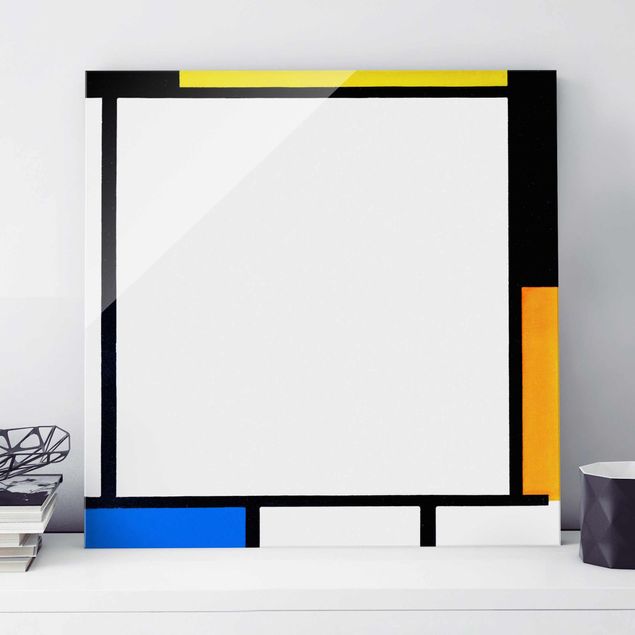 Glas Magnettafel Piet Mondrian - Composition II